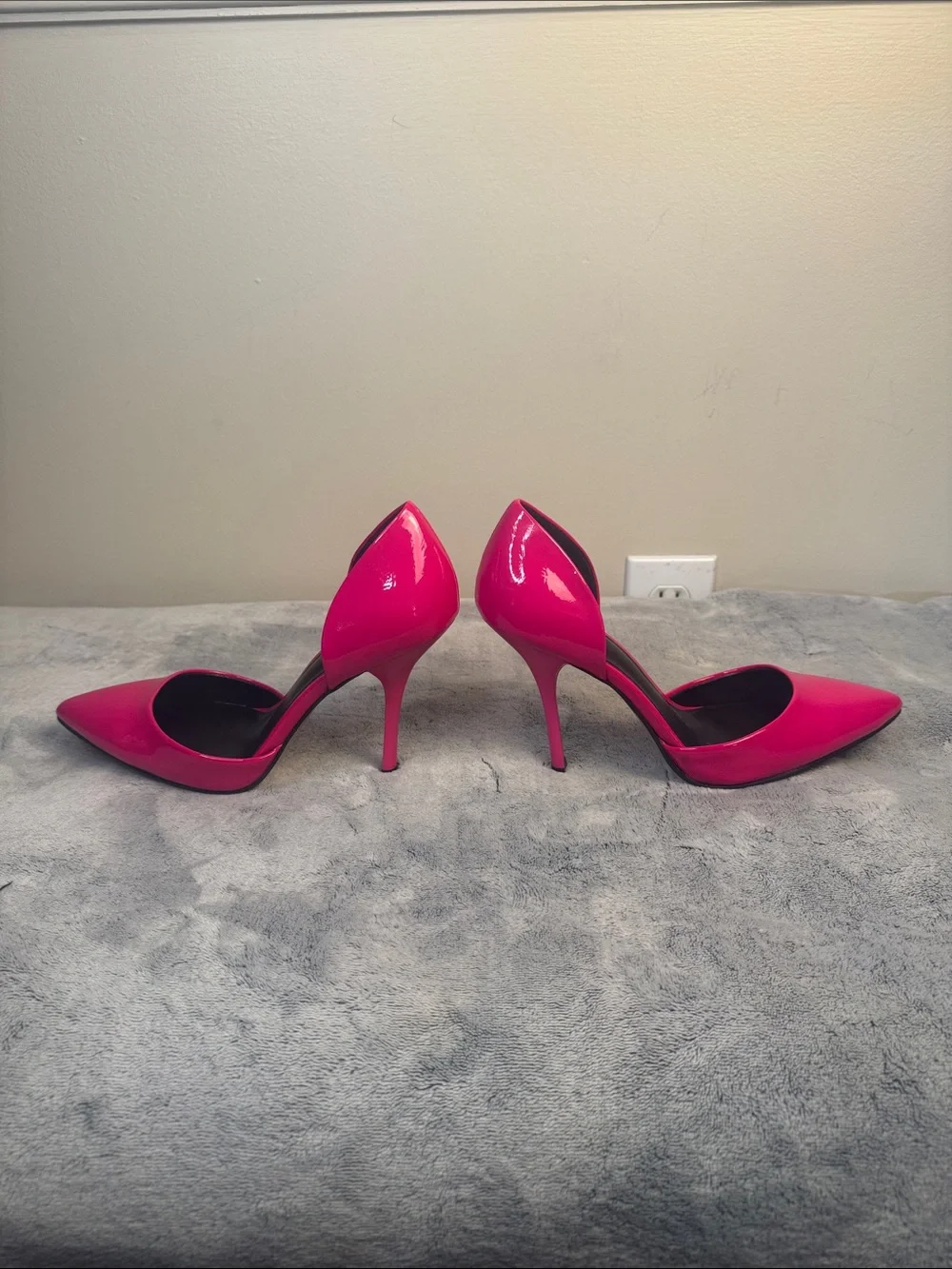 Mix No. 6 Dawnira Hot Pink Patent Leather Pumps - Size 6.5 - Picture 4 of 10